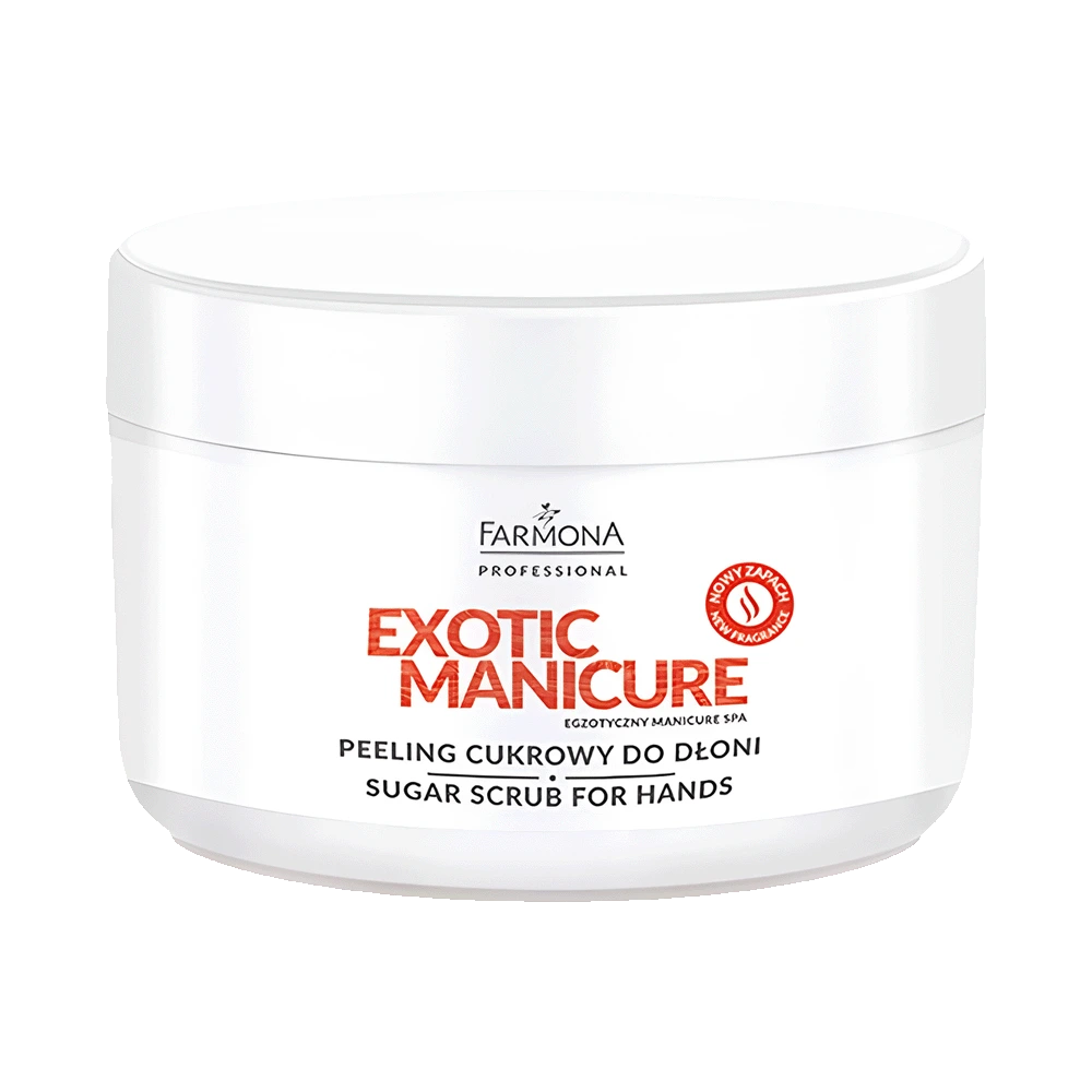 Exfoliante de azúcar para manos Exotic Manicure Farmona Professional, 300 g